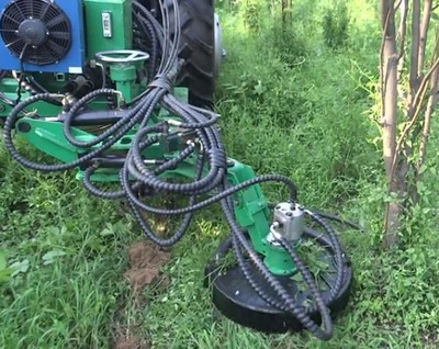 Cortacésped hidráulico lateral